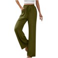 thumbnail image 1 of FAIWAD Womens Wide Leg Palazzo Pants Spring Summer High Elastic Waist Loose Casual Flowy Pants with Pockets, 1 of 7
