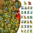 thumbnail image 3 of Christmas Acrylic Hanging Ornament Christmas Tree Pendant Car Rearview Backpack Pendant 1 Christmas Decorative Hanging Gift, 3 of 3