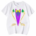 thumbnail image 4 of AJIWYH Chemise à Col pour Filles, Chemise Décontractée Imprimée à Col Rond à Manches Courtes pour Filles T-Shirt Chemise Décontractée, Chemise Blanche à Manches Courtes pour Filles de 12-13 Ans, Blanc, 4 of 4
