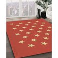 thumbnail image 3 of Ahgly Company Tapis d'Intérieur Rectangulaire Transitionnel Orange Rouge Orange Lavable à la Machine, 7 Pieds x 10 Pieds, 3 of 7