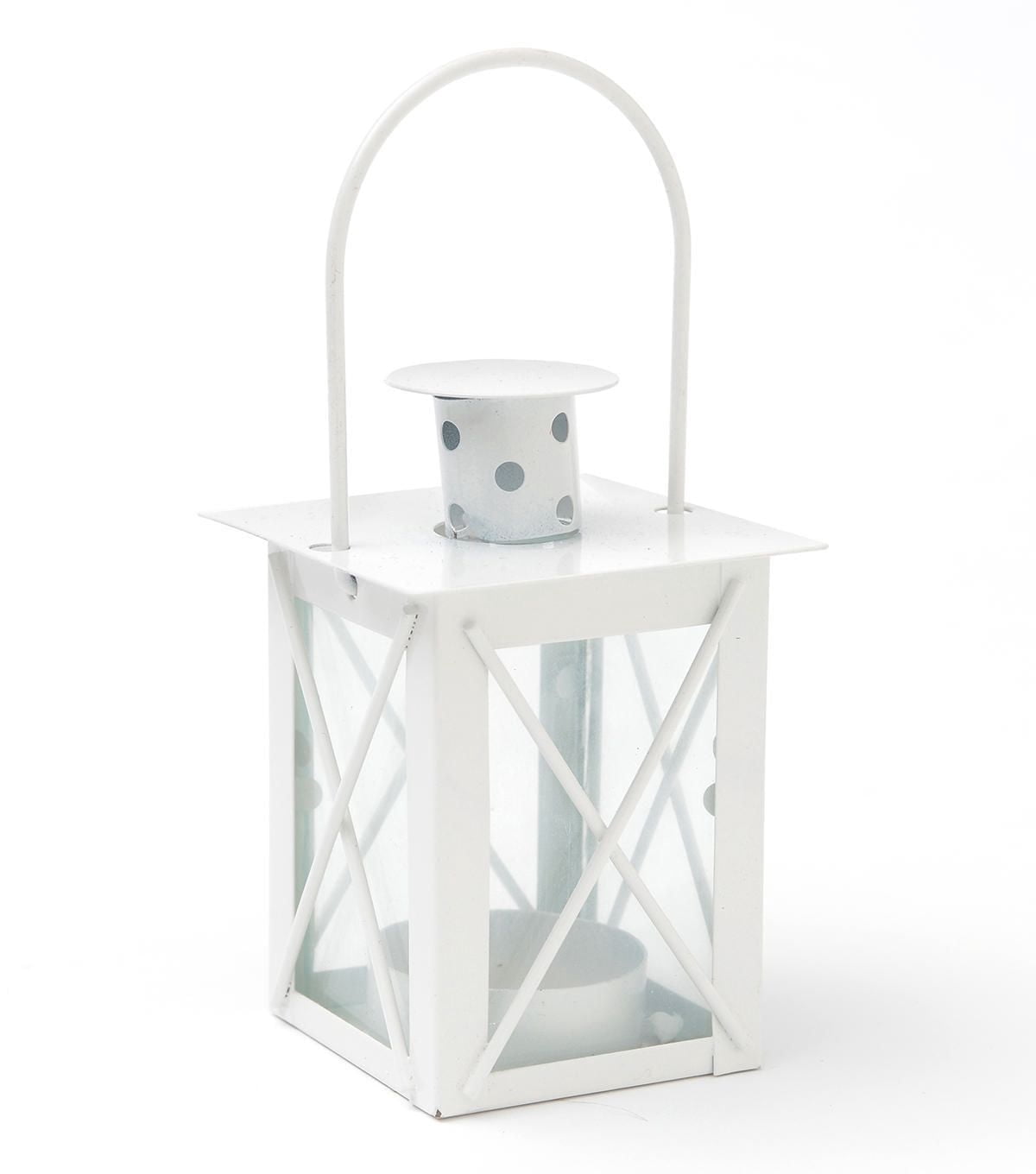 Lanterne à bougie Gartner Studios en blanc