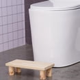 thumbnail image 1 of EDFBUYKRS Wooden Stool Small Bedside Step Stool Shower Stool Stool Bathroom Stool Square Foot Stool Camping Potty Wood Footstool Child Stool, 1 of 4