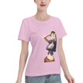 thumbnail image 2 of T-Shirt Basique à Manches Courtes pour Femme une Pièce Robin, 2 of 6