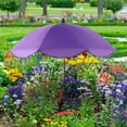 thumbnail image 3 of Large Garden Parasol With Plant Stake Outdoor Sunlight Shade And Rain Protection Umbrella For Potted Plants, 3 of 5