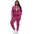 thumbnail image 1 of White Mark Ensemble de Survêtement en Velours pour Femmes, 2 Pcs, 1 of 6