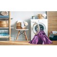 thumbnail image 2 of Ahgly Company Tapis d'Intérieur Lavable en Machine Carré Transitionnel Magenta Foncé Violet, 5 Pieds Carré, 2 of 7