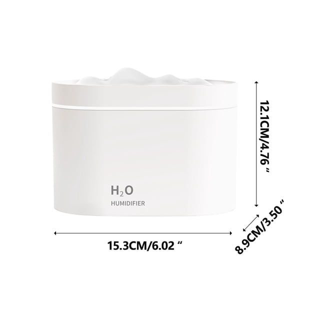 Chmadoxn Humidifiers for Bedroom,Room Humidifier Desktop Humidifier 800ML Humidifier Double Nozzle Humidifiers Diffuser USB Aroma Diffuser With Coloful Light Desktop Humidifier humidifier humidifier