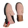 thumbnail image 3 of XIMIN Mocassins à Plateforme pour Femmes à Enfiler Confortables en Suède Mary Jane Bout Rond Uniforme Robe Église École Chaussures pour la Marche Mode Couleur Unie Décontracté Quotidien, 3 of 8