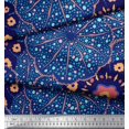 thumbnail image 3 of Soimoi Modal Satin Fabric Mosaic Flower Decor Fabric Printed Yard 42 Inch Wide, 3 of 3