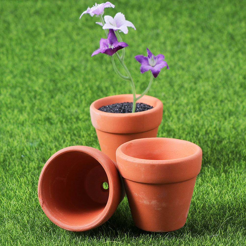 ELAYARD 20Pcs Compact Terracotta Flower Pots Small Clay Pots for Home Decor and Plant Growth