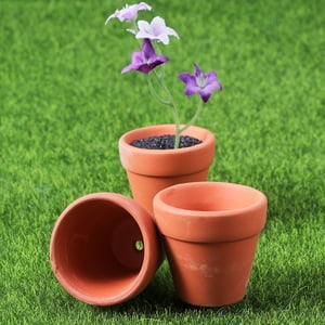 ELAYARD 20Pcs Compact Terracotta Flower Pots Small Clay Pots for Home Decor and Plant Growth