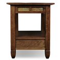 thumbnail image 2 of Leick Furniture Slatestone Table d'Appoint de Rangement en Bois, Fini Chêne Rustique, 2 of 5