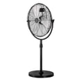 thumbnail image 1 of KFFKFF Industrial Pedestal Fan, 18 Inch Standing Fan with 45.3 to 57.9 Inches Adjustable Height, Floor Fans with 3 Adjustable Speeds, High Power Fans, Black, 1 of 9