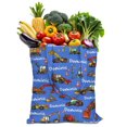 thumbnail image 1 of Construction Themed Reusable Fabric Tote Bag - Large Capacity Washable & Foldable, 1 of 5