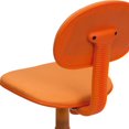 thumbnail image 3 of Chaise de travail pivotante en tissu orange, 3 of 9