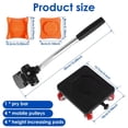 thumbnail image 4 of Hearth & Gear Eight Piece Moving Tool Moving Aid Heavy Object Handling Tool Household Furniture Labor Saving Moving Bed Shifter Camping Backpack with Sleeping Bag Compartment Youth Camping Gear Kayak, 4 of 7