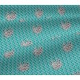 thumbnail image 5 of oneOone Cotton Jersey Turquoise Blue Fabric Abstract Block Craft Projects Decor Fabric Printed By The Yard 58 Inch Wide, 5 of 5