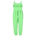 thumbnail image 3 of Girls Overall Solid Rompers for Girls Sleeveless Rompers with Pockets Toddler Girl Summer Outfits 5-6 Y, 3 of 3