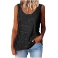 thumbnail image 1 of Plebaso Débardeurs à Paillettes à Col Ras du Cou pour Femmes, Hauts Sans Manches Scintillants, Débardeurs de Mode pour Fêtes, Tenue de Boîte de Nuit, 1 of 6