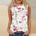 thumbnail image 4 of LSLJS Fashion Women Sleeveless Printed Garment Comfortable Breathable V-Neck Blouses Tops, Womens Tank Tops, 4 of 4