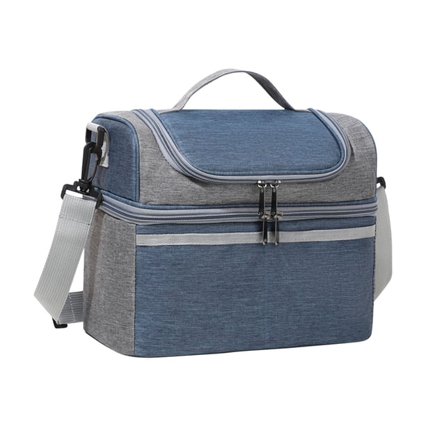 EGNMCR Lunch Box, Bento Boxes Double Layered Portable Lunch Bag