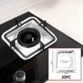 thumbnail image 2 of Gas Stove Cover 20Pc/30Pc/50Pc Circular Thick Gas Stove Oil Proof Pad Gas Stove Protection Sticker Kitchen Circular Stove Cover Tin Foil Ring Aluminum Foil Stove, 2 of 8