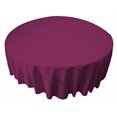 thumbnail image 2 of LA Linen TCpop90R-MagentaP81 Polyester Poplin Tablecloth, Magenta - 90 in. Round, 2 of 3