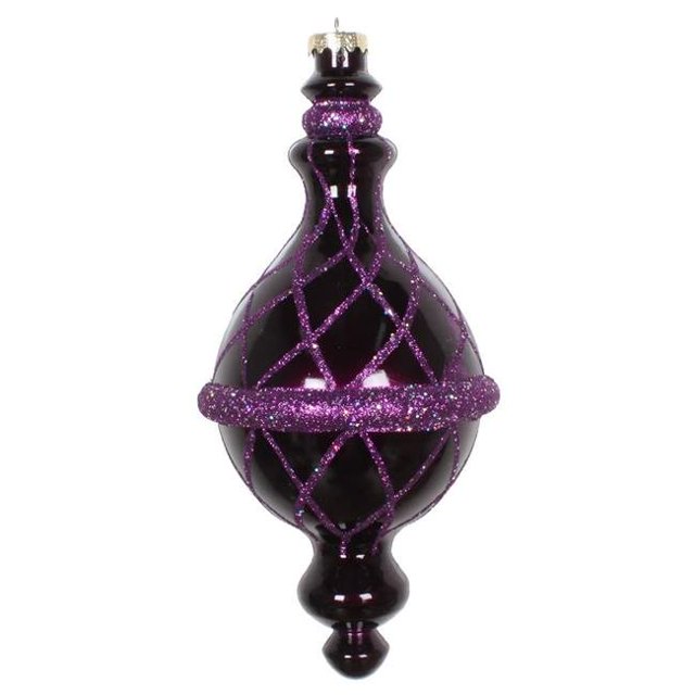 Vickerman MT198826D Ornement Candy Glitter Net Drop Prune de 10 Po