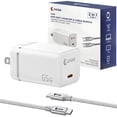 thumbnail image 1 of OXAA 65W USB C GaN Fast Charging Bundle-Includes Premium USB-C Cable, Compact Type-C Adapter, Compatible with iOS & Android Devices, Laptops & Tablets, 1 of 7