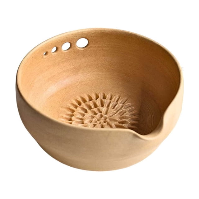 QTOCIO Handmade Garlic Shredder Bowl