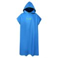 thumbnail image 3 of Xingzhi Bathrobe Windproof Fast Drying Replacement Short Sleeve Men Women Hooded Solid Color Beach Seaside Pool Swimming Robe Blue, 3 of 9