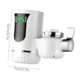 thumbnail image 3 of Binwennn No Installation Instant Hot And Cold Water Faucet Quick Heating Standard Faucets for Kitchen Head Purified Water Faucet for Faucet Parts Replacement Copper Kitchen Faucet Set Stainless Steel, 3 of 7