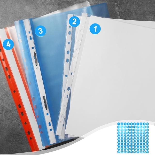 QTOCIO 1 Inch 1 To 100 Number Combination Stickers Sheets For Note Decoration
