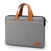 Laptop Bag 13-16.1 inch,Waterproof Laptop Sleeve Case with Shoulder Straps and Handle,Multi-functional Notebook Computer Bag for Business Casual or School - gray