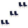 thumbnail image 4 of Redempat 2pieces Scratch-resistant Velvet Dining Chair Covers - High-end Texture Wear-resistant Dining Room Navy 2 pcs 3Set, 4 of 6