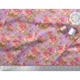 thumbnail image 3 of Soimoi Rayon Fabric Check,Leaves & Rose Floral Print Fabric by Yard 42 Inch Wide, 3 of 3