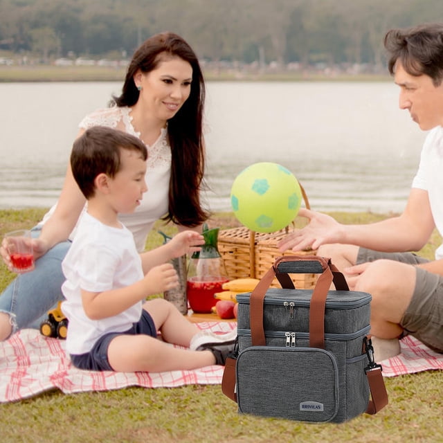 RKSTN Sac Messager Bento à la Mode Sac Isotherme pour Lunch avec Grande Capacité Sac à Lunch d'Affaires et Sac Isotherme pour le Froid Organisation et Rangement
