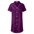 thumbnail image 1 of Kcodviy Nuisette en Satin pour Femmes, Chemise de Nuit, Robes de Nuit pour Femmes, Coton, Mini Combinaison, Chemise Courte, Chemises de Nuit pour Femmes, Tenue de Nuit, Chemises de Nuit pour Femmes, 1 of 5