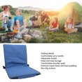 thumbnail image 4 of Chaise de Gradins Portable, Coussin de Gradins en Tuyau d'Acier Confortable avec Dossier Antidérapant pour le Camping, 4 of 7