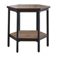 thumbnail image 2 of Steve Silver Ultimo Table d'Appoint Hexagonale en Bois Chocolat, 2 of 5