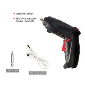 Bgsha Serrure électrique sans fil électrique Serre-vis de conducteur Outils de réparation portatifs