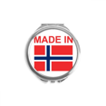 thumbnail image 1 of Norvège Pays Amour Main Miroir Compact Rond Portable Poche Verre, 1 of 3