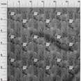 thumbnail image 3 of oneOone Velvet Gray Fabric Floral Retro Sewing Craft Projects Fabric Prints By Yard 58 Inch Wide, 3 of 5
