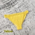 thumbnail image 5 of Ladies Summer Handmade Crochet Sexy Bikini Shorts Solid Color Belt Lined Knitted Swim Trunks, 5 of 5