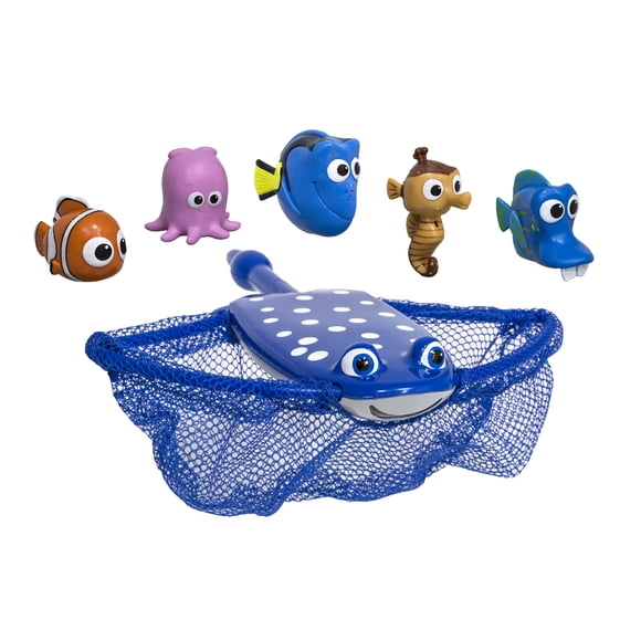 SwimWays, Disney, Finding Dory, Jeu de pêche sous-marine avec M. Raie, jeu aquatique, jeux d'extérieur, petits cadeaux pour fête au bord de la piscine et jouets de bain pour enfants à partir de 5 ans
