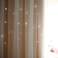 thumbnail image 3 of Agiferg Starry Sky Sheer Curtain Tulle Window Treatment Voile Drape Valance Double-deck, 3 of 5