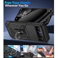 thumbnail image 3 of MUKO for Google Pixel 10 Case/Pixel 10 Pro Case with Screen Protector & Slide Camera Lens Cover,Built-in Ring Stand Protective Phone Case for Pixel 10 Case/Google Pixel 10 Pro Case Black, 3 of 8