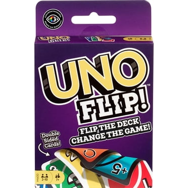UNO Flip! Card Game for Kids, Adults & Family Night with Double-Sided Cards, Light & Dark