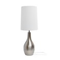 thumbnail image 3 of Lampe de table Simple Designs à 1 ampoule en forme de larme, nickel brossé, 3 of 6
