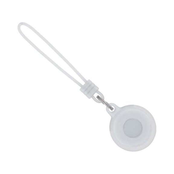 relayinert Étui de Traqueur en Silicone, Protecteur, Anti-Perte, Porte-Clés Portable de Remplacement pour iOS AirTag, Transparent
